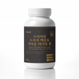 Salmsi Premium Bellflower Maekmun-dong Black Mountain Ash Pills Domestic 100g / 프리미엄 도라지 맥문동 까마중 마가목 환 국산 100g