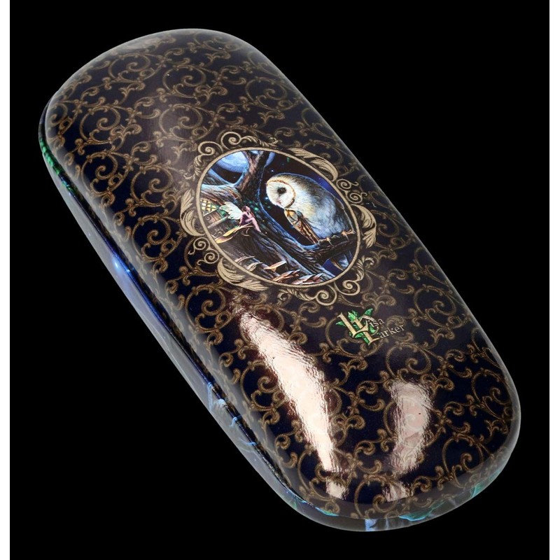 Lisa Parker Fantasy Glasses Case with Owl Fairy Tales Hard