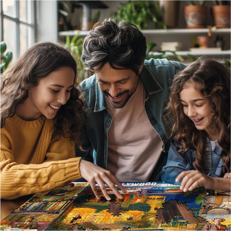 White Mountain Puzzles Hollywood Murder Mystery 1000 Piece Jigsaw Fun