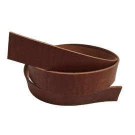 9 oz Genuine Leather Strap, Leather Strip, Leather Band, Natural Leather Belt Blank. 51-55". (Ginger Cognac, 1 1/2 inch (38mm.))