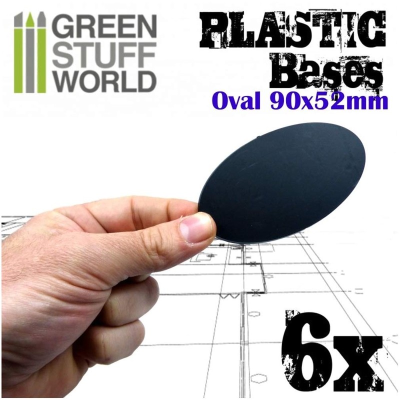 Greenstuff World GSWD-9891 Plastic Display Base Oval Large Diorama Display