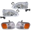 GXYWADY Headlight Assembly Replacement for 1998-2000 Corolla with Corner Parking