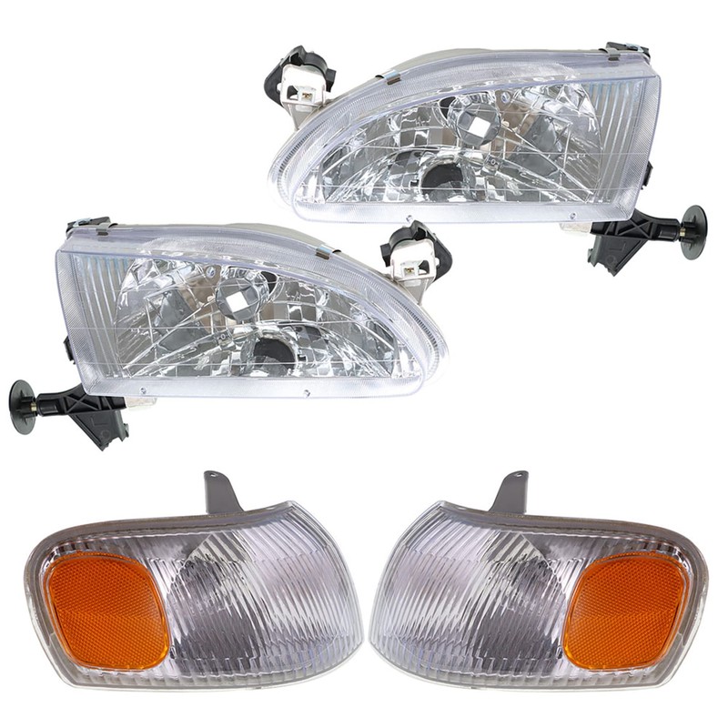 GXYWADY Headlight Assembly Replacement for 1998-2000 Corolla with Corner Parking