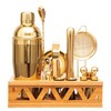 Cocktail Shaker Set Bartender Kit with Bamboo Stand,13 Piece Bar