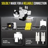 AMPCOM CAT6 RJ45 Keystone Jack - Reusable UTP Ethernet Wall