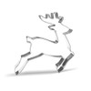 13 cm Leaping Reindeer Cookie Cutter - Stainless Steel