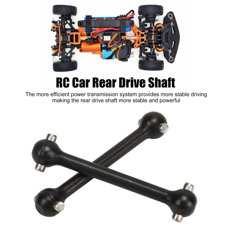 2Pcs RC Car Rear Drive Shaft Metal Rear Dog Bone