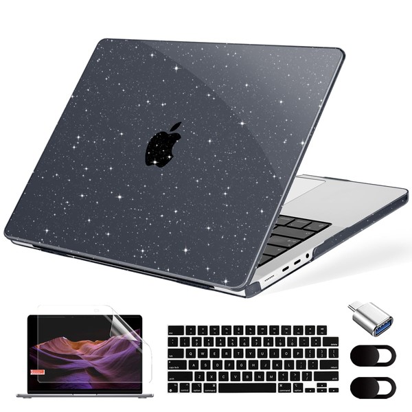 MecBevia Compatible with MacBook Pro 14 inch Case 2024-2021 Release