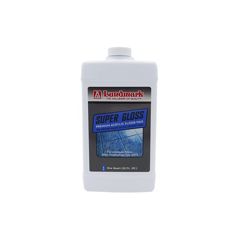 Lundmark Super Gloss Acrylic, Extra Heavy-Duty Hard Finish Floor Wax,