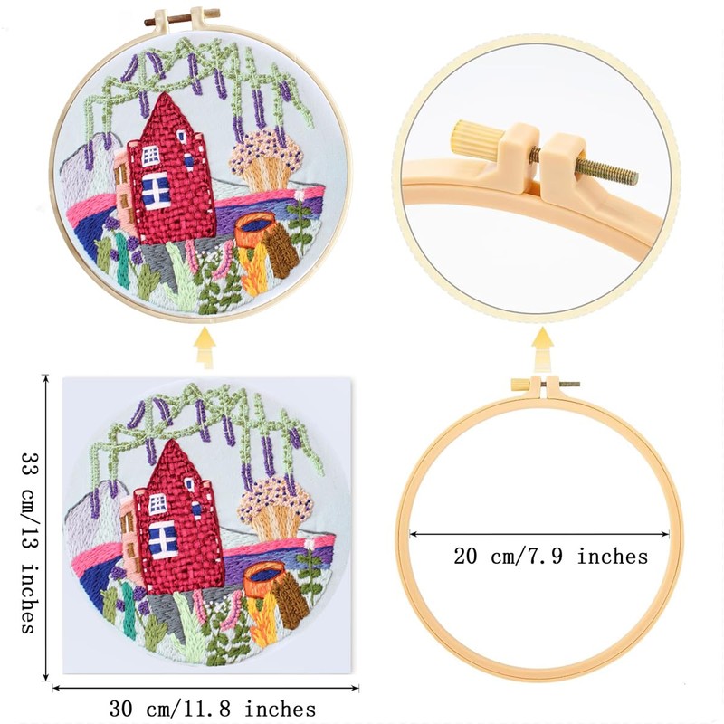 Traziewell Embroidery Sets for Adults Starter Cross Stitch Kits for