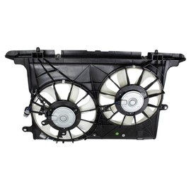 TRQ Radiator Dual Cooling Fan Assembly Compatible with 2008-2015 Scion xB SC3115102