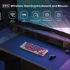 GEODMAER 65% Wireless Gaming Keyboard, LED Backlit Gaming Keyboard, 68