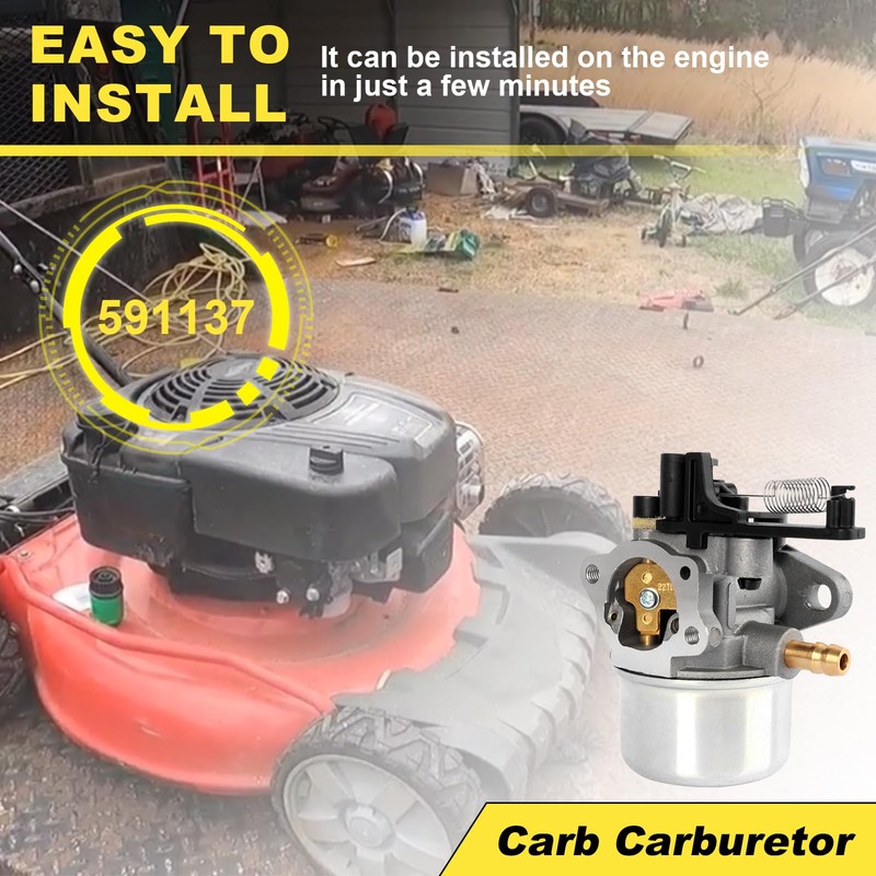 Carb Carburetor 591137 For 8.75 OHV 190cc For Toro TimeMaster