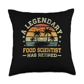 Sunset Retirement A Legendary Food Scientist Has Retired Throw Pillow