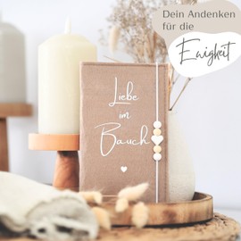 MAHEWA® Mother-child passport cover, Austria made of felt fabric, maternity passport organiser, protective cover, Muki passport cover, beige, Classic