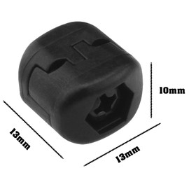 CVNRCLP 2 Pack Plastic Drop Away Arrow Rest Clamps - Adjustable Bowstring Accessories for Outdoor Archery and Hunting - Sleek Black Design