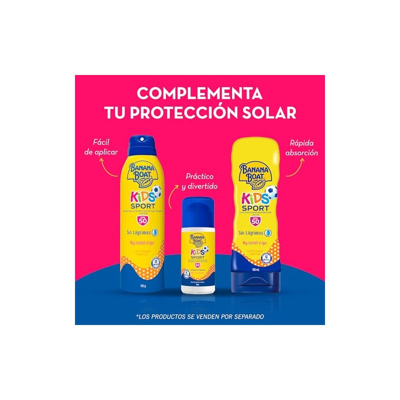 Banana Boat Kids Sport Protector Solar con Roll On 50