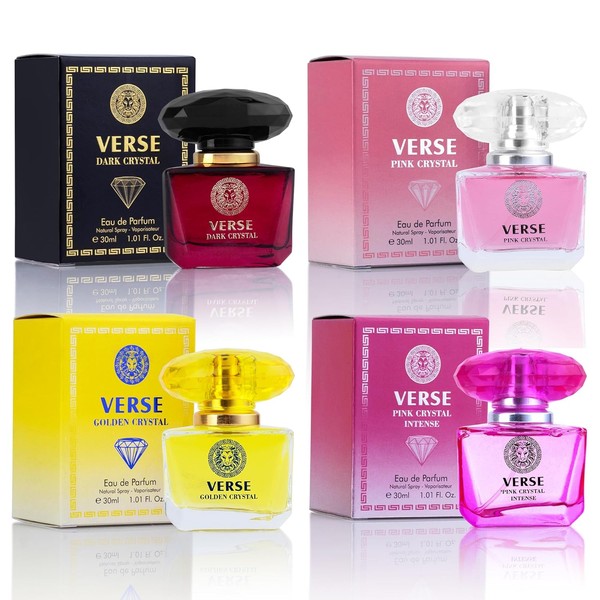 NovoGlow Verse 4-Piece Mini Fragrance Set for Women - Refreshing