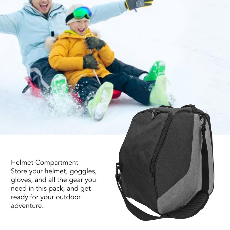 Ski Boot Bag Waterproof Travel Boot Bag for Ski Helmets