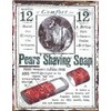 PEARS SHAVING SOAP BATHROOM METAL SIGN RETRO VINTAGE STYLE 8x10in