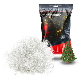 TK Gruppe Timo Klingler Angel Hair Curly Tinsel for Christmas and Advent Decorations