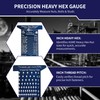 HexSizer Heavy Hex Nut, Bolt & Stud Gauge Tool &
