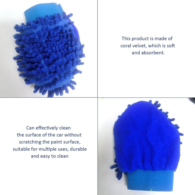 4 pieces coral bearing cleaning, washing tools for car care,