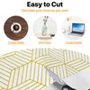 Shelf & Drawer Liner for Kitchen Cabinets Non-Adhesive Gold 12in