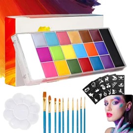 Kit De Maquillaje Pintura Pintacaritas Body Paint Acuarelas                                                                                           