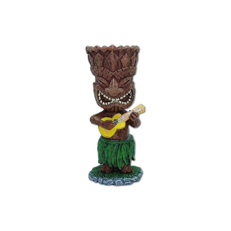 Hawaiian Miniature Dashboard Doll Tiki With Ukulele