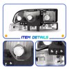 XuChenKJ Headlight Assembly w/Bulbs Compatible with 1998 1999 2000 2001