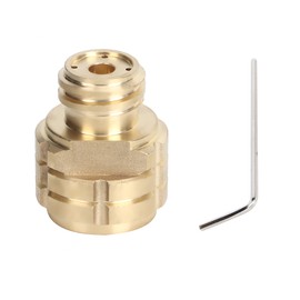 CO2 Cylinder Refill Adapter Female Thread G1/2 to Male Thread TR21-4 for SodaStream Soda Club(Gold )