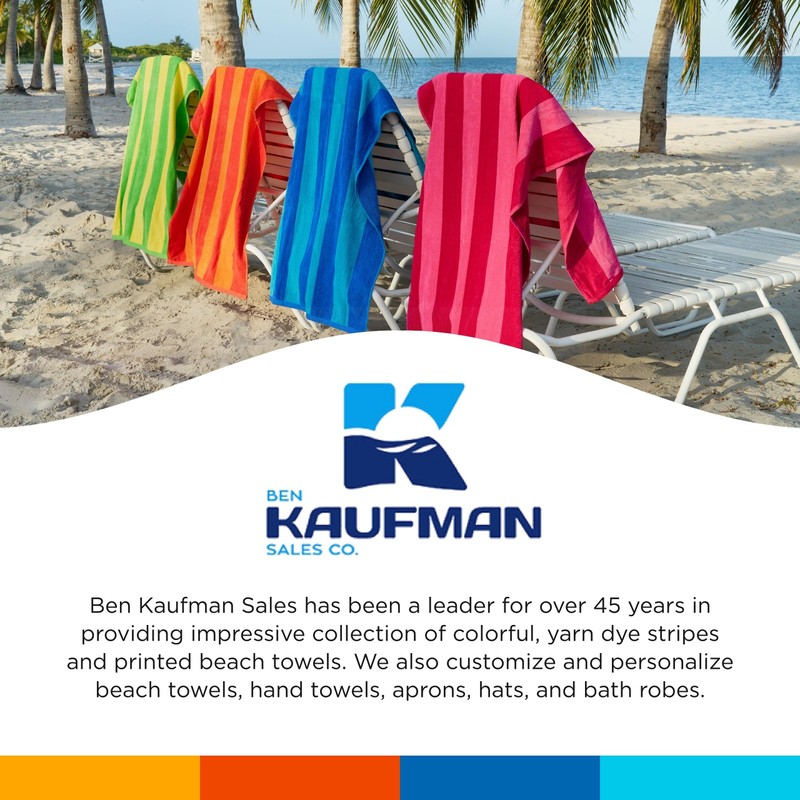 Kaufman - Soft Oversized Beach Towels in Bulk | 29"