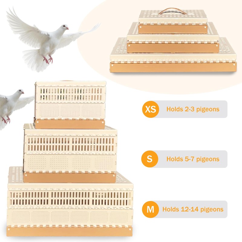 Folding Pigeon Cage Racing Pigeons Travel Cage Pairing Cage Plastic