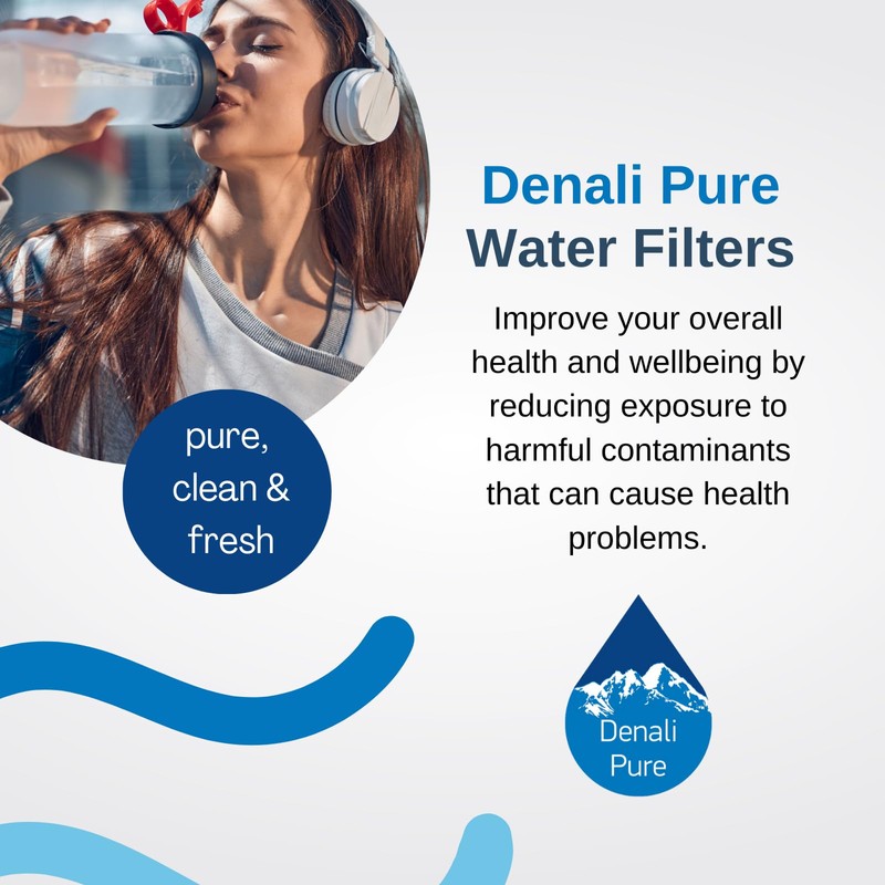 2-Pack Replacement for Whirlpool ET9FHTXMQ01 Refrigerator Water Filter - Compatible