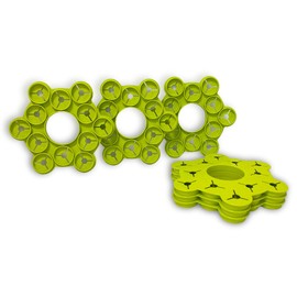 Wigwam Support | Beautiful Colours | Bamboo Wigwam Cane Support | For Climbing Plants, Beans, Sweet Peas, Tomatoes, Cucumbers & So Many More | Proudly Made In The UK | Light Green Set Of 6