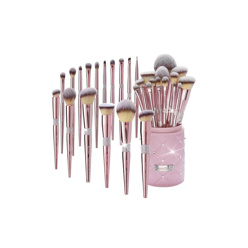 Bueart Professional Makeup Brush Set, 16 Pieces Rose Gold with