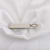 BAUNA Jesus Fish Tie Bar Ichthus Tie Clip First Communion