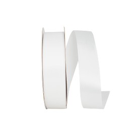 Reliant Ribbon Single Face Satin Allure Sfs Ribbon, 1-3/8 Inch X 100 Yards, White