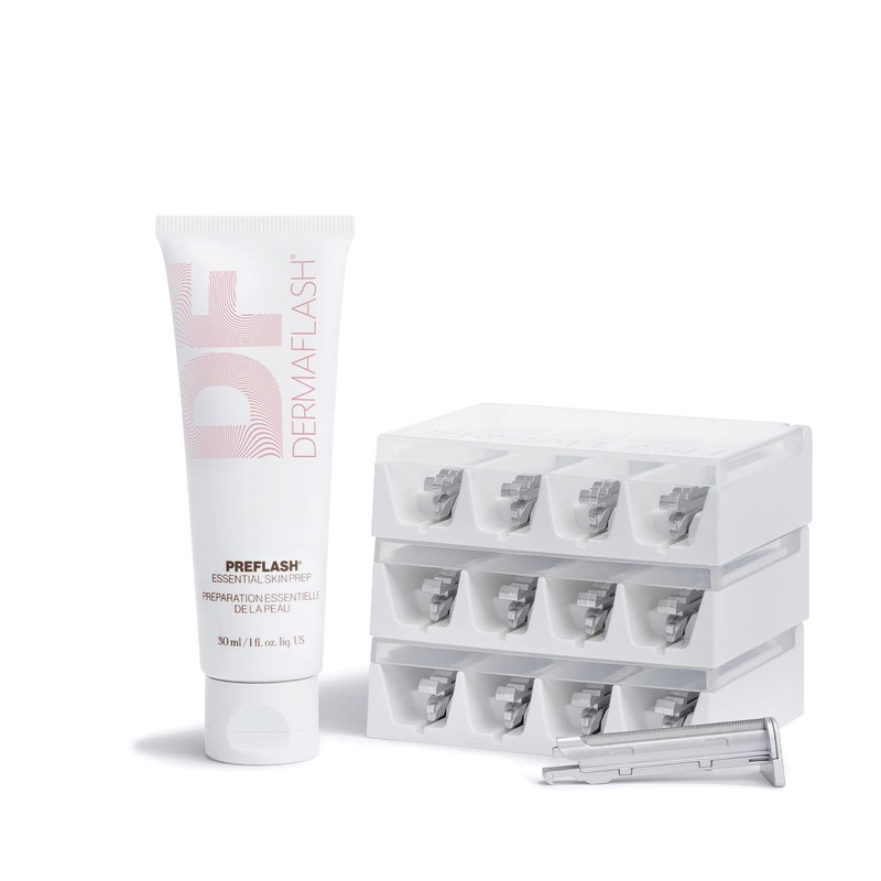 DERMAFLASH ESSENTIALS Dermaplaning Kit de reposición para mujer (suministro de