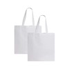 Q-TEES QTB Large Blank Heavy Duty Reusable Canvas Tote Shopping