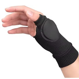 1 Pair Arthritis Wrist & Thumb Support Brace | Compression Wrist Brace for Hand Instability, Improve Circulation | Provide Excellent Support for Thumb Injury, Carpal Tunnel, Tenosynovi (Black, L)