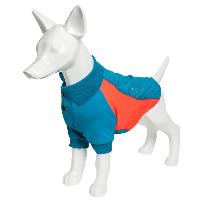 Pet Life Active 'Barko Pawlo' Relax-Stretch Wick-Proof Performance Dog Polo