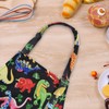 Xinstroe Kids Apron and Chef Hat Dinosaur Apron with Pocket