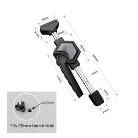 Singring Clamping Elements Workbench Dog Holes Clamp Adjustable Screw Clamp For Woodworking Fixed Hold (20mm)