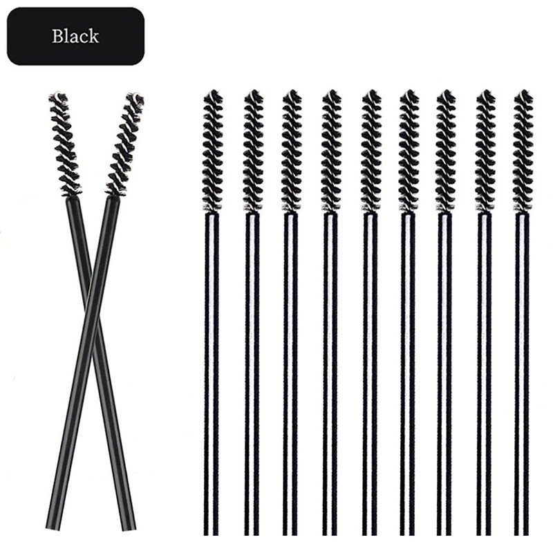 50 Pcs Disposable Eyelash Mascara Mini Brushes for Eye Lashes