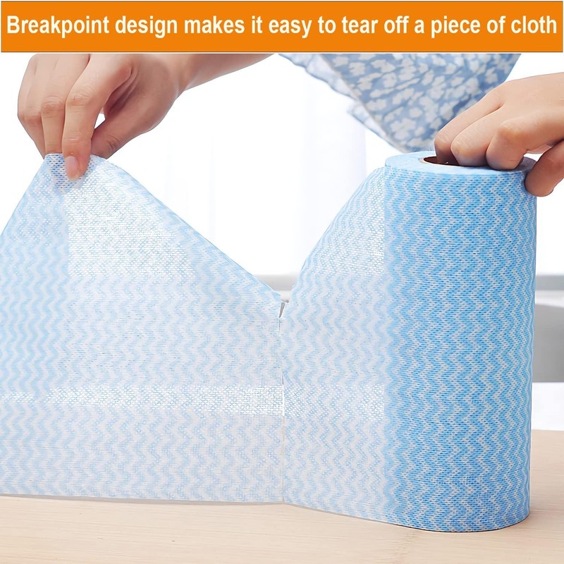 Reusable Cleaning Cloth Roll Kitchen Dish Rags, 2Pcs Dish Cloths