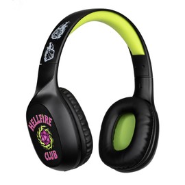 Konix Stranger Things Kabellose Bluetooth 5.3 Over-Ear-Kopfhörer PC, Smartphones, Tablets - Mikrofon - 30 Stunden Akkulaufzeit - Schwarz und Gelb