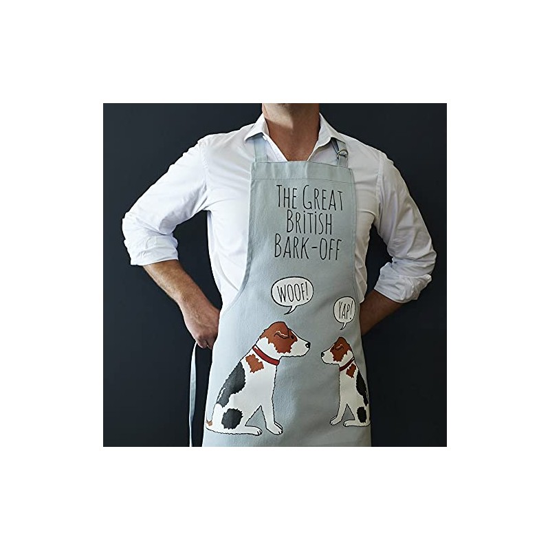 Sweet William Jack Russell apron