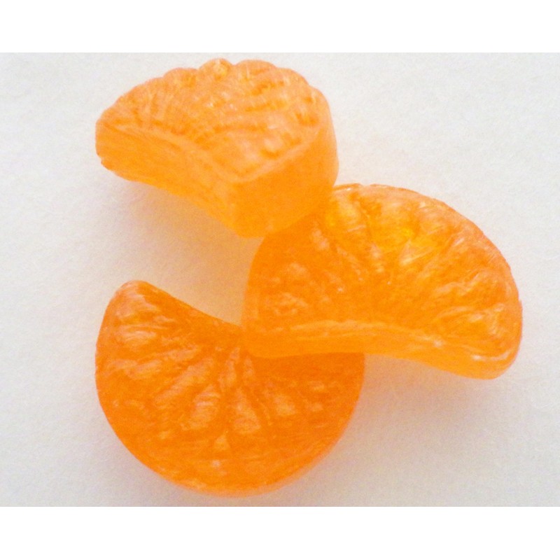 Mandarin Orange Candy, 100 Pieces, Individually Packaged, Commercial Use, Orange